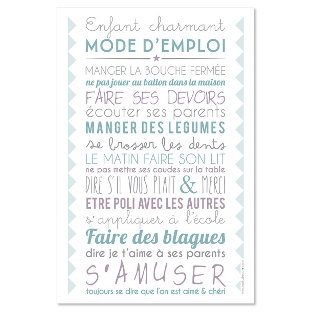 Affiche Adhésive - Enfant Charmant