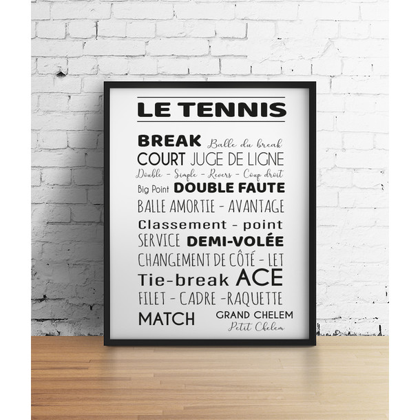 Affiche "Le tennis"