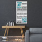 To do List Famille, fond gris, tableau canvas décoratif, Mes Mots Déco