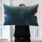 coussin 40*60 bleu de Prusse mes mots deco 
