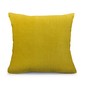Coussin en lin lavé, teinte Curry, uni, Mes Mots Déco
