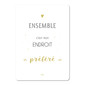 "Ensemble", fond blanc, carte décorative à message, Mes Mots Déco