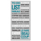 To do List Famille, fond gris, tableau canvas décoratif, Mes Mots Déco