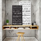 Relève le Défi, fond noir, tableau canvas décoratif, Mes Mots Déco
