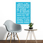Challenge yourself, fond turquoise, sticker mural, version anglaise, Mes Mots Déco