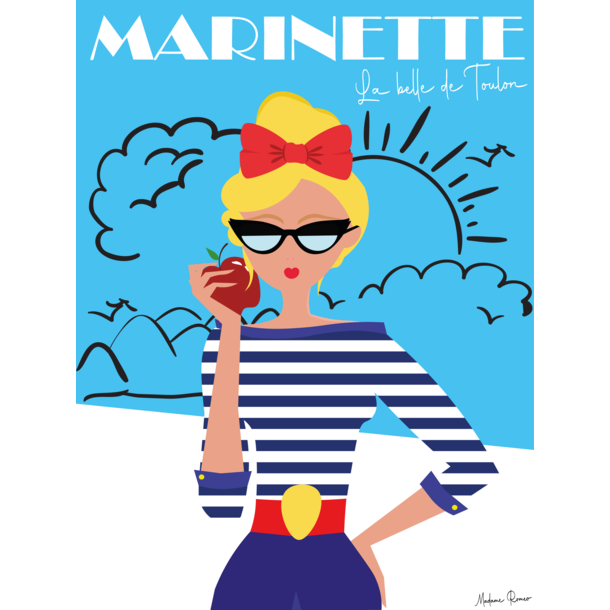 Affiche "Marinette, la belle de Toulon"