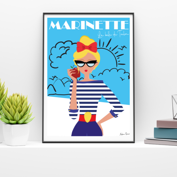 Affiche "Marinette, la belle de Toulon"