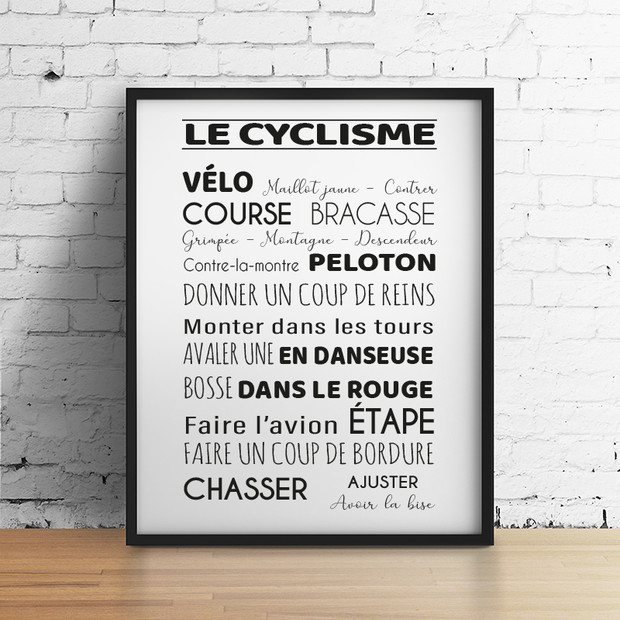 Affiche "Le Cyclisme"