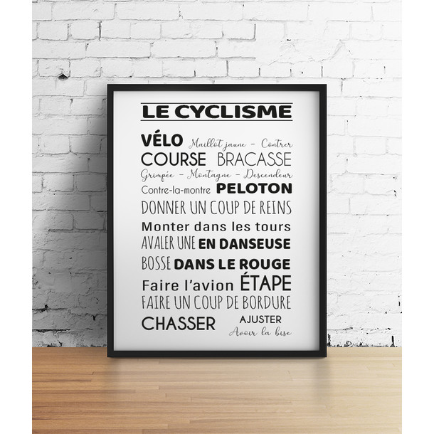 Affiche "Le Cyclisme"
