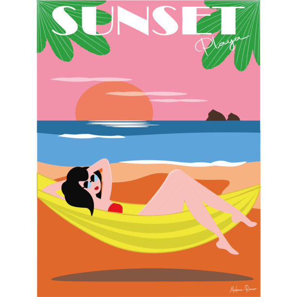 Affiche "Sunset Playa"