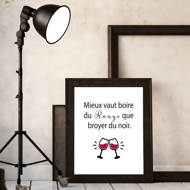 Affiche "Vin Rouge"